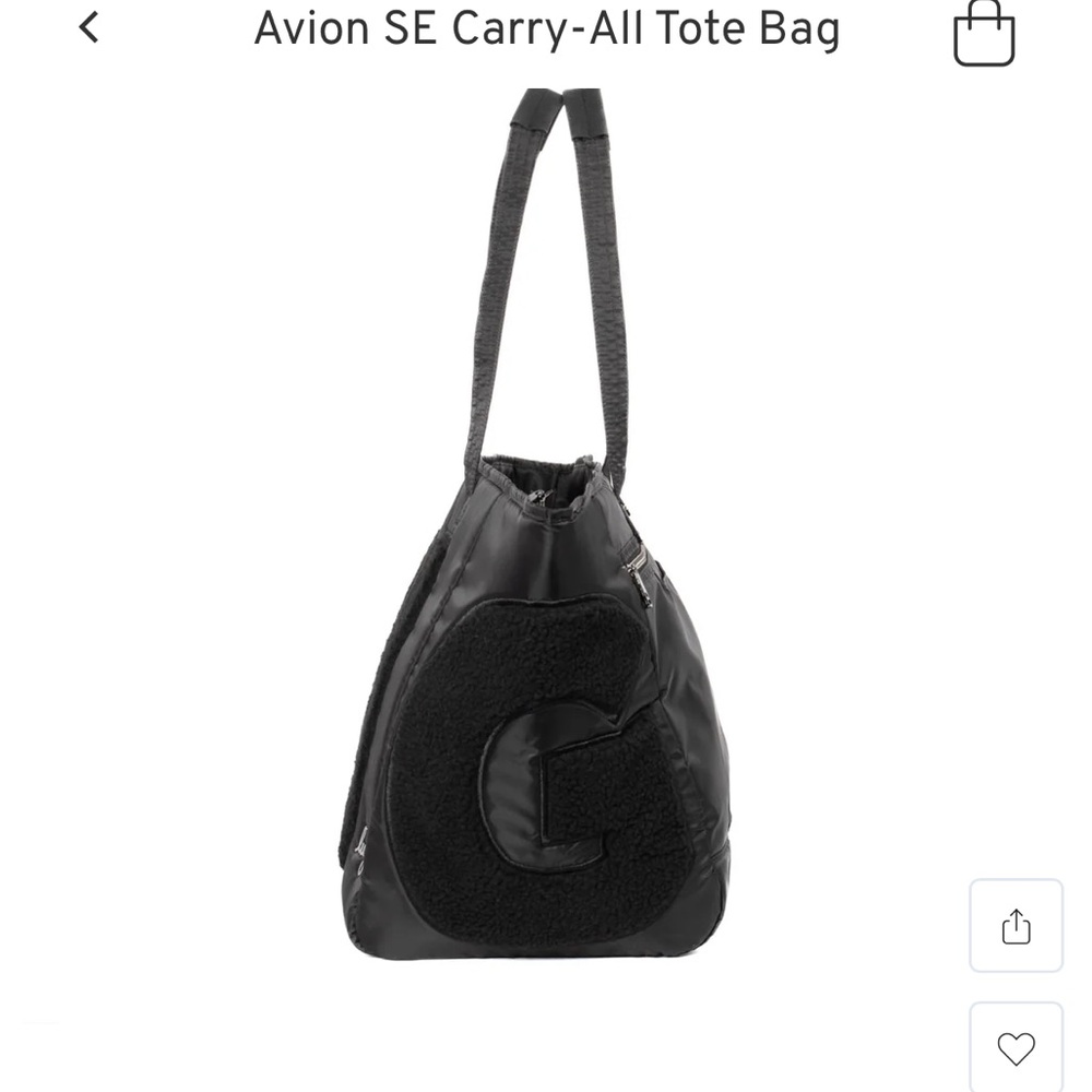 lug Black Quilted Tote Bag - Picture 7 of 8